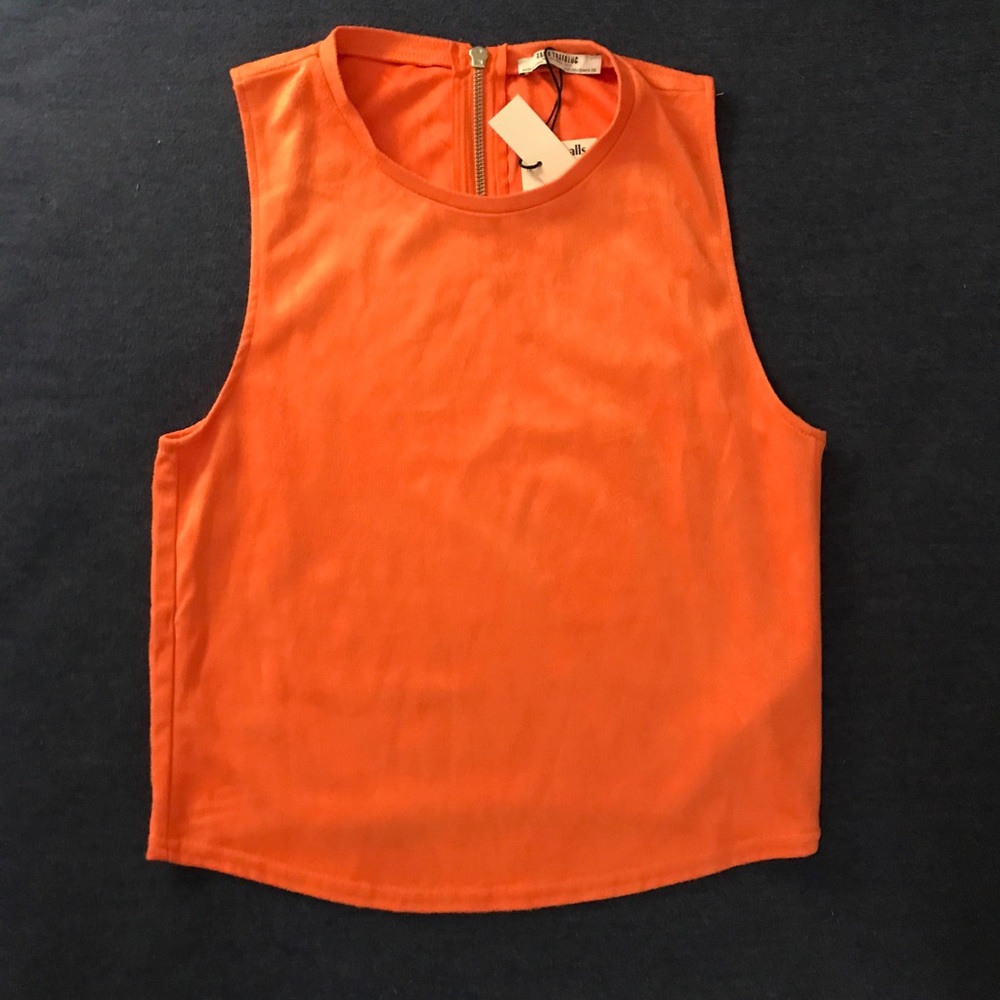 NWT ZARA suede top